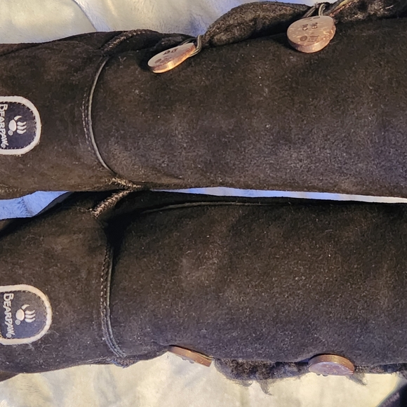 Bearpaw Lauren Boots Black Size 11 - Picture 3 of 6